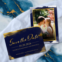Abstrato Wedding Salvar Convites de Data | Foto