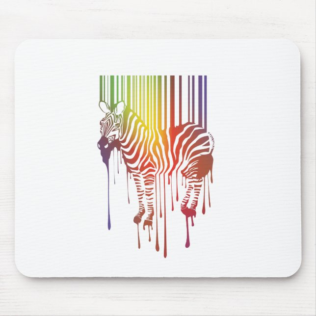 Abstrato Zebra Mousepad (Frente)