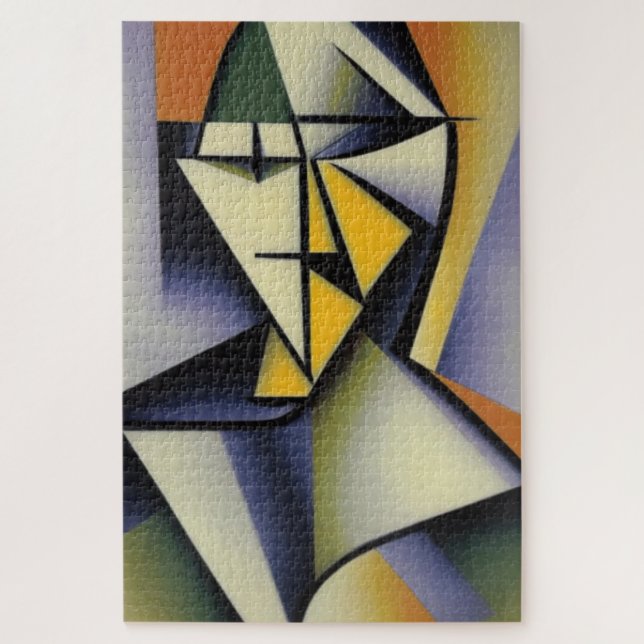 Abstrato Zen Cubist Quebra-cabeça (Vertical)