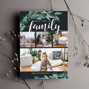 Abundância de inverno Cartão de Colagem de Fotos