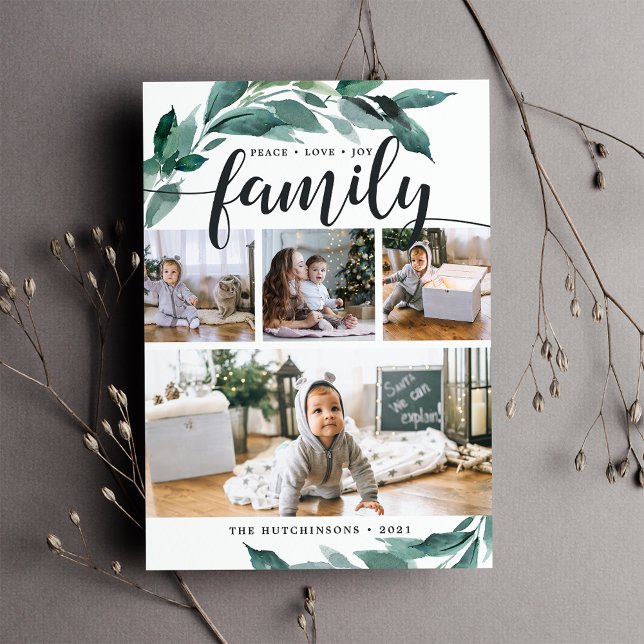 Abundância de inverno | Cartão de Colagem de Fotos (Criador carregado)