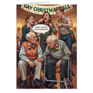 Abuso de Idosos Gays: Cartão de Natal LGBTQIA+
