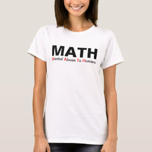 Abuso mental da matemática à camisa engraçada d