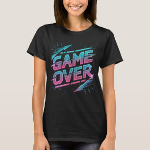 Acabamento de Jogo - Camisa T Arcade Pixel Retro
