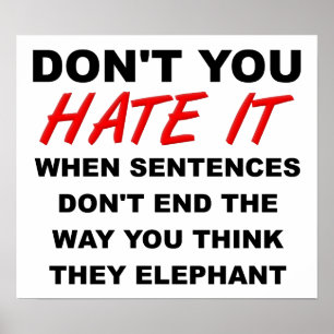 Acabando com as sentenças - Poster engraçado
