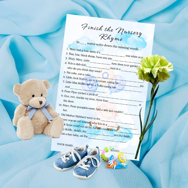 Acabe com o Jogo Rhyme da Nursery (Criador carregado)