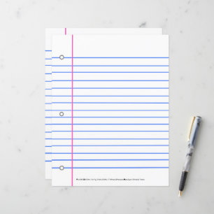 Acabou o Papel Linhado? Escreva Nesta Folha de Pap