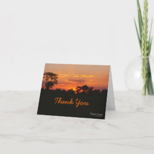 Acacia Sunset Cartões de agradecimentos