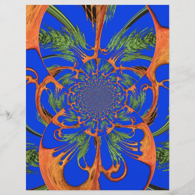 Acacia Tree Kaleidoscope Art Impressão (Frente)