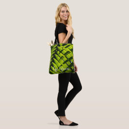 Acai palm leaf design on Tote Bag