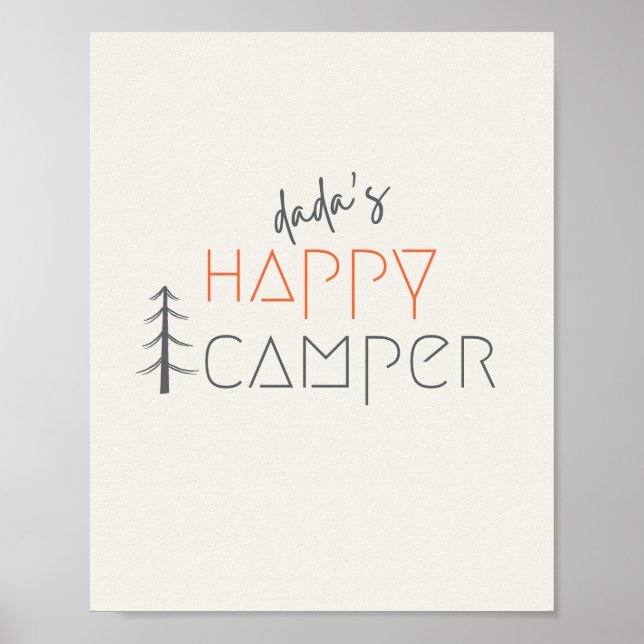 acampador feliz do dada. Cartaz e Impressões (Frente)