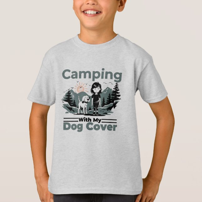Acampamento com a T-Shirt do Meu Filho de Cachorro (Frente)