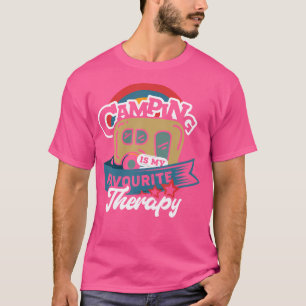 Acampamento É Minha Camisa De Terapia Favorita Eng