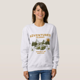 Acampamento é minha camiseta feliz