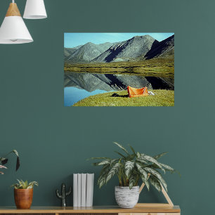 Acampamento por Poster de lago desconhecido