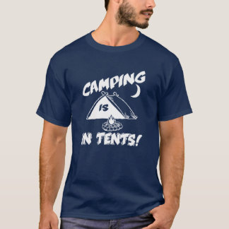 Acampar está na camisa das barracas