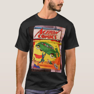 AÇÃO. COMIC. 1. Camiseta Preta Básica