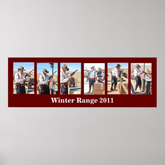 Ação de Cowboy Atirando da Competição Poster