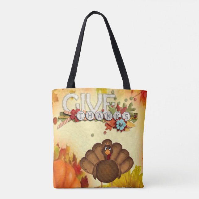 Ação de Graças de Tote bag (Verso)