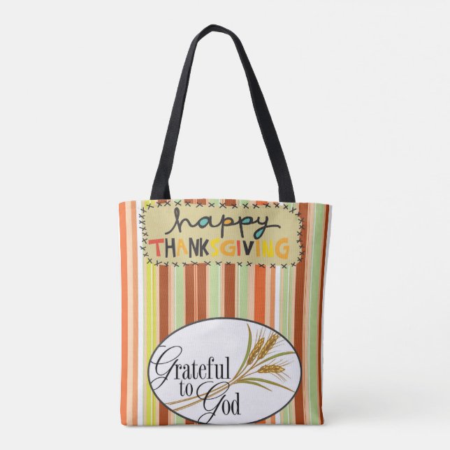 Ação de Graças de Tote bag (Verso)