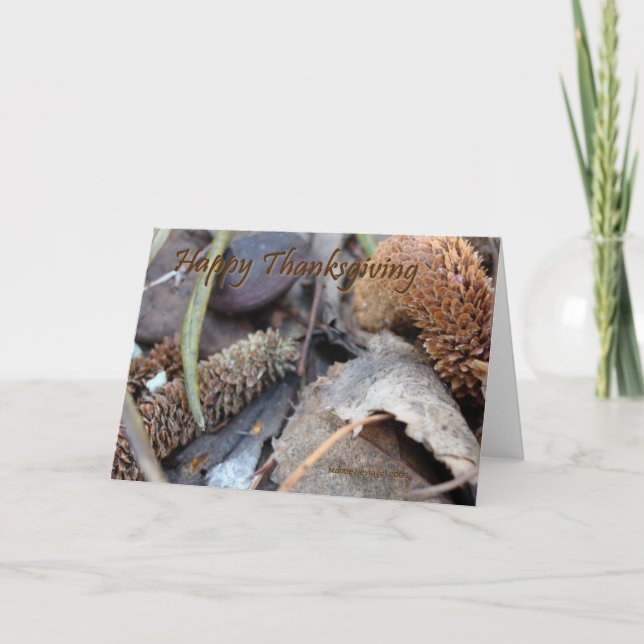 Acção de graças feliz - cartão (Frente)