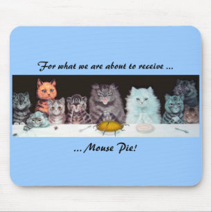 Acção de graças Mousepad dos gatos de Louis Wai