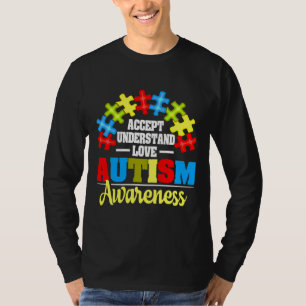 Aceitar Compreender Camisa De Consciência Do Autis