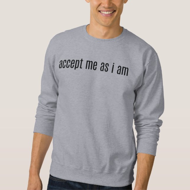 Aceite-me Como Eu Sou Camiseta Básica Masculina (Frente)