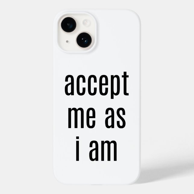 Aceite-Me Como Sou capas de iphone (Verso)