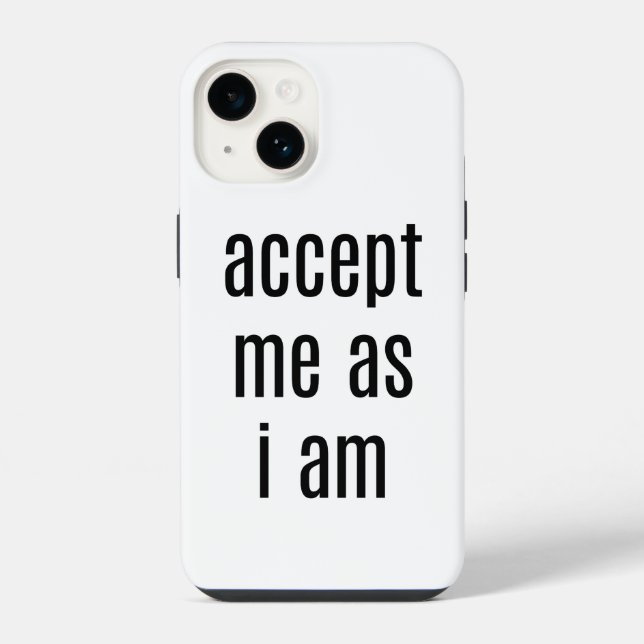 Aceite-Me Como Sou capas de iphone (Verso)