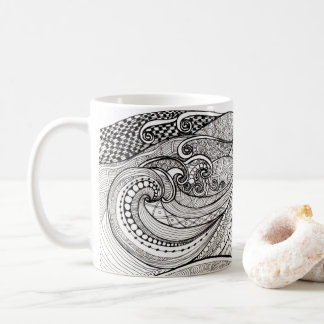 Acena a caneca de café