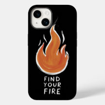 Acenda Sua Paixão | iPhone 14 Ca com Fogo Desenhad