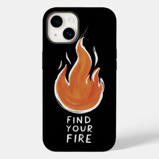 Acenda Sua Paixão | iPhone 14 Ca com Fogo Desenhad