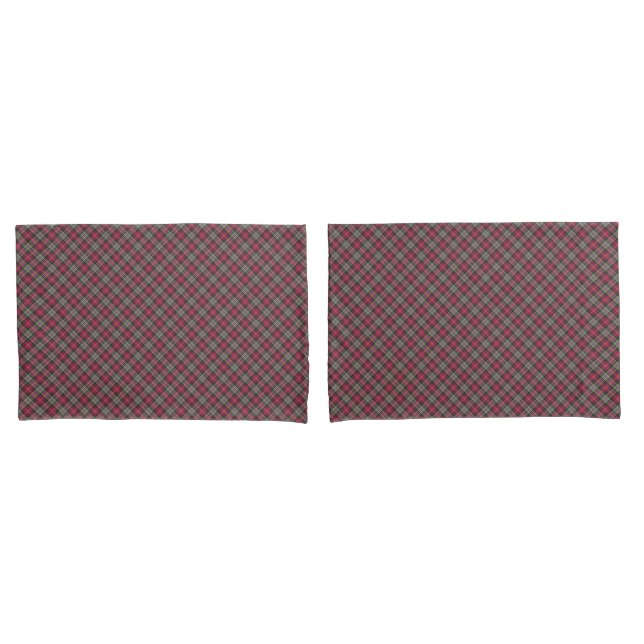Acento de Roupas de Cama Xadrez de Herança Escoces (Frente - conjunto)