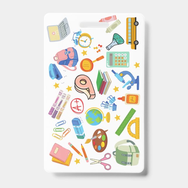 Acessório de Crachá I-SPY (Escola e Esportes) (Frente)