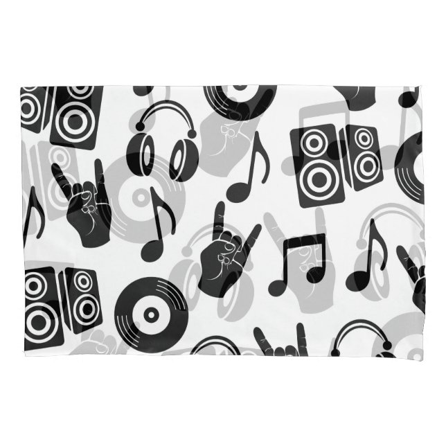 Acessórios Musicais: Padrão de Vintagem Monocromát (Frente)