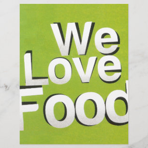 Achempong Zazzle: "Nós Amamos Comida" Kit Gráfico