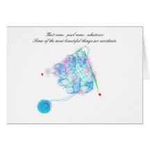 Acidentes bonitos que fazem malha o cartão