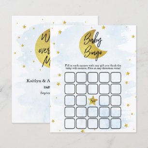 Acima da Lua   Bingo do Chá de Bebê de Menino
