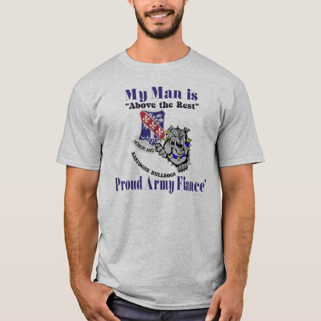 Acima do t-shirt de Fiance do resto (Frente)