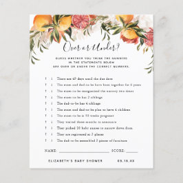 Acima ou Abaixo | Jogo de Chá de Bebê