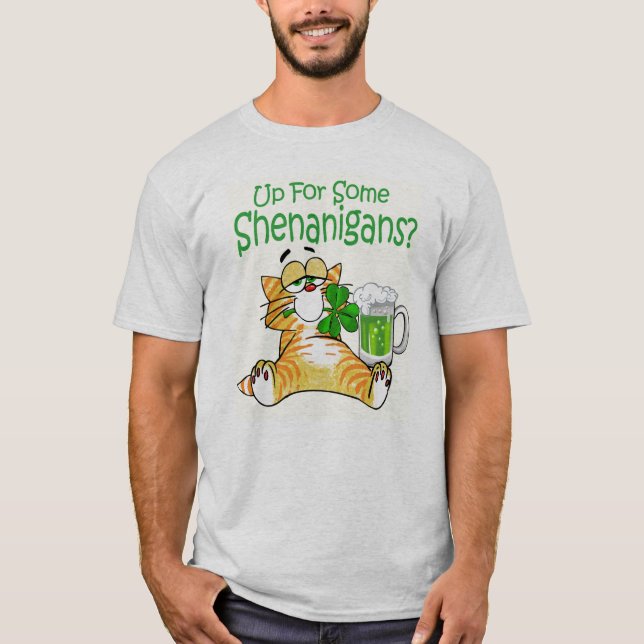 Acima para dos t-shirt do T de alguns Shenanigans (Frente)