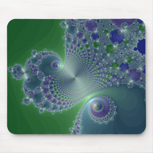 Aço Azul - Mousepad Fractal (Frente)