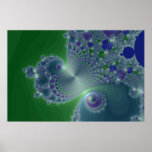 Aço azul - poster do Fractal