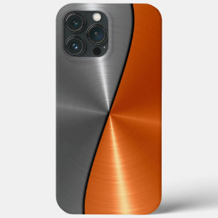 Aço Inoxidável Metal Prata e Laranja