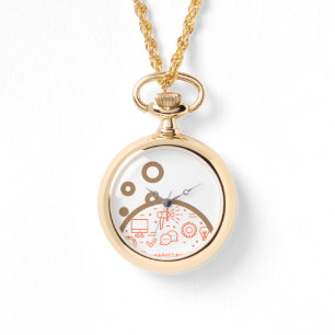 Aço sem mancha - Relógio Negro