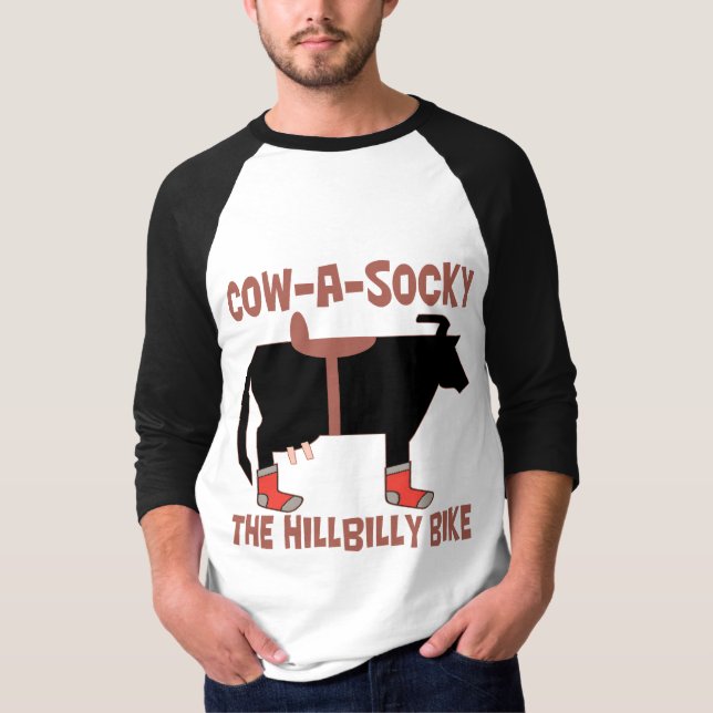 Acobarde um Socky o t-shirt da bicicleta do (Frente)