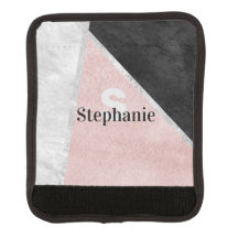 design de geometria giratória com monograma/nome