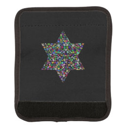 Acolchoado De Alça Estrela de David feita com Gemstones em Todas as C