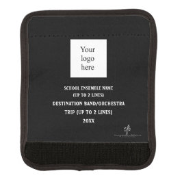 Acolchoado De Alça Logotipo do colégio de música em preto